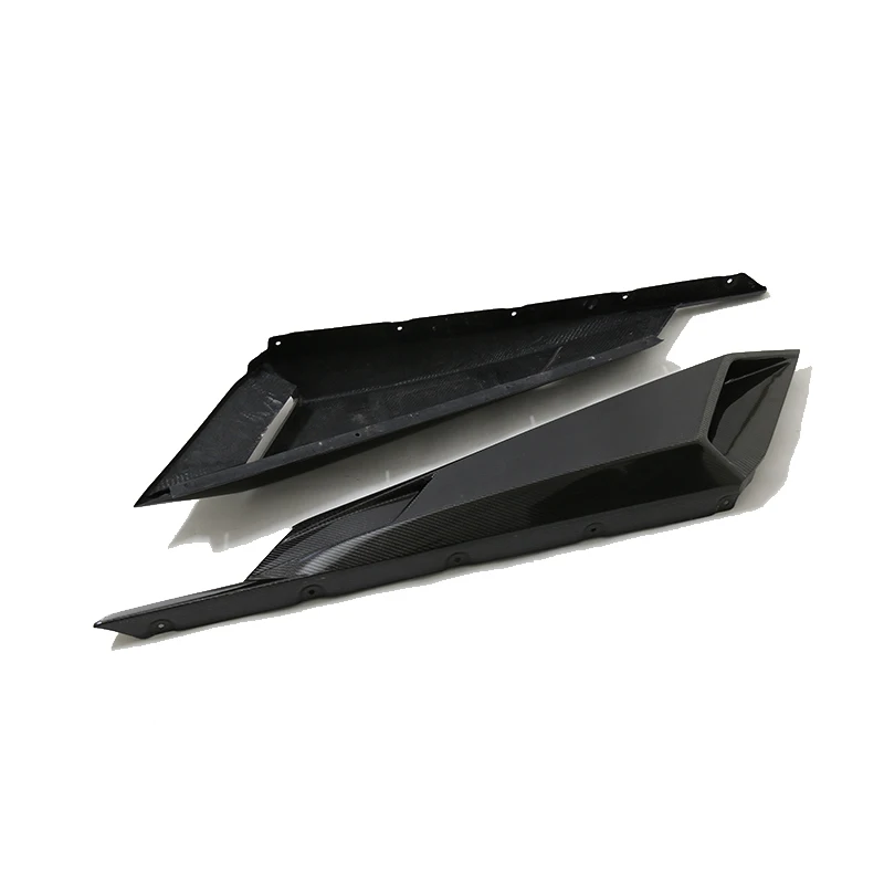 Side skirts Dmc-стиль тела набор с углеродным волокном передняя губа задняя губа боковая юбка задние спицы для lamborghini 610-4 - Цвет: Side skirts