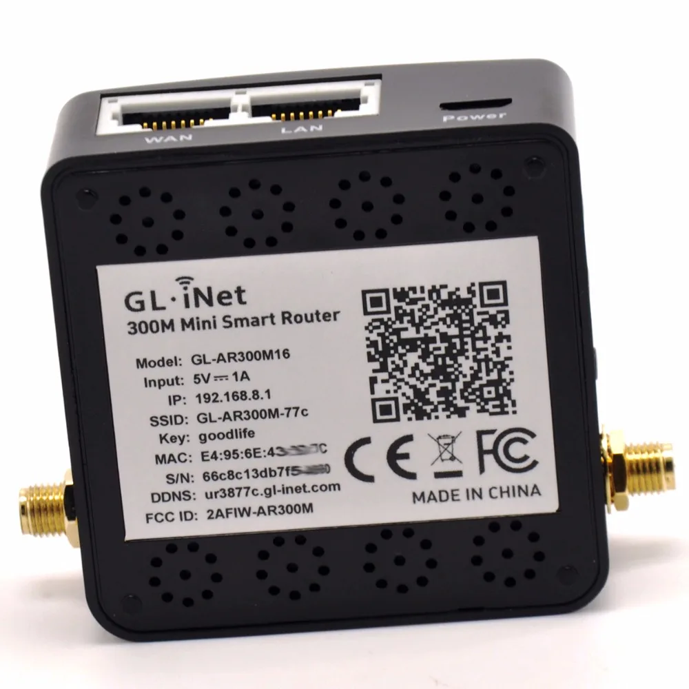 GL-iNet GL-AR300M16 QCA9531 802.11n 300 Мбит/с OPENWRT беспроводной мини Wi-Fi маршрутизатор openvpn-путешествия маршрутизатор с двумя внешними антеннами