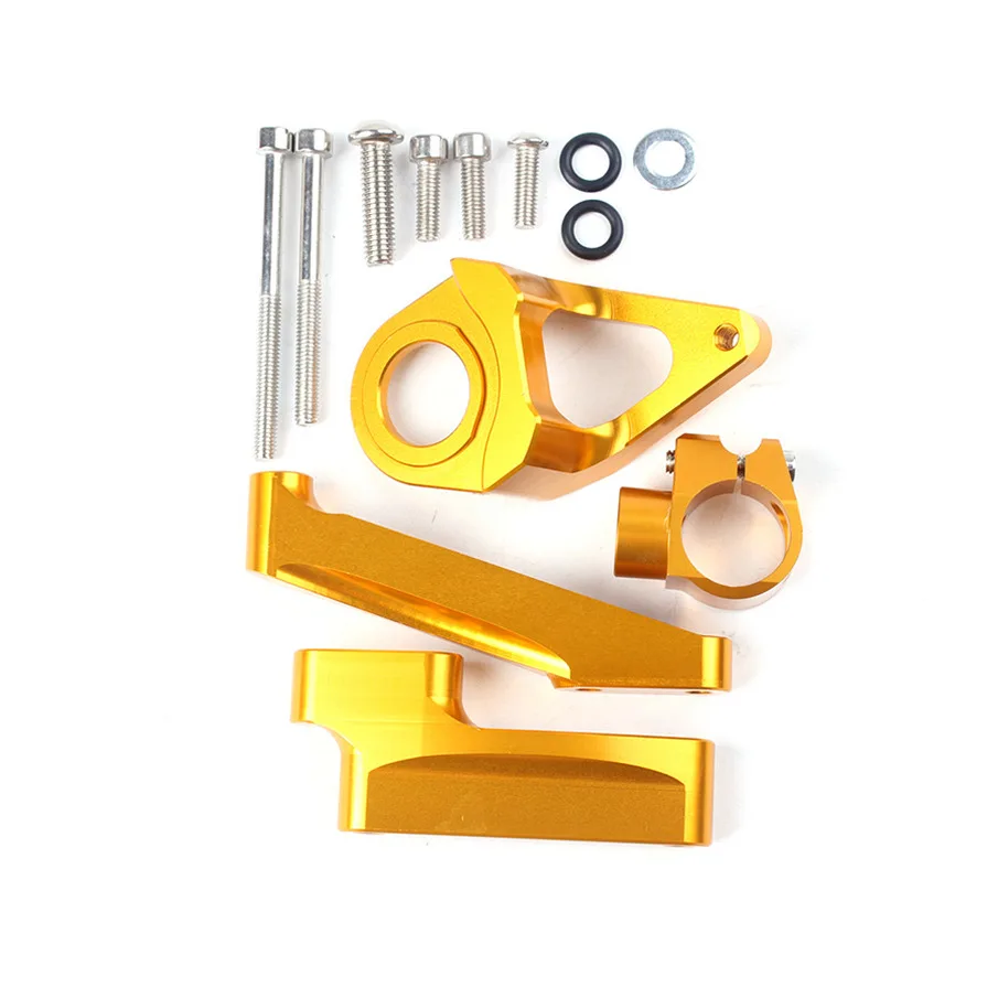 

CNC Steering Damper Stabilizer Bracket Mount Kit for Suzuki Hayabusa GSX1300R GSXR1300 1998-2016 2010 Motorcycle Accessories