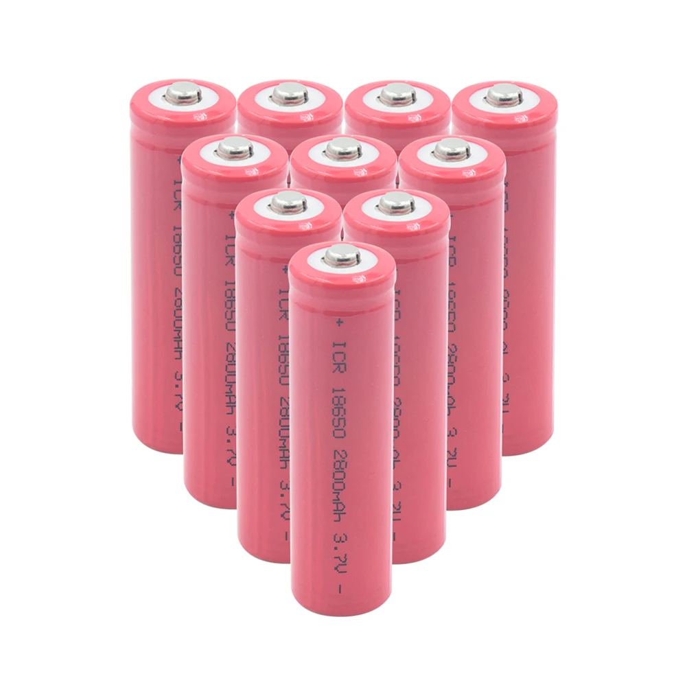 18650 литиевая батарея 3,7 V 2800mAh перезаряжаемый аккумулятор для электронных сигарет мощный большой ток разряда для фонарика