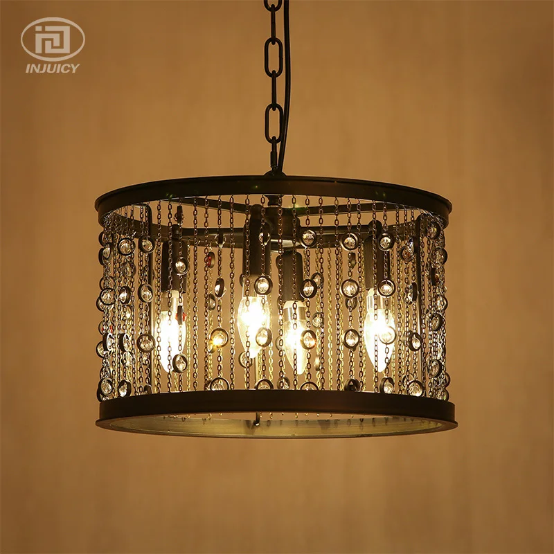 Винтажная железная подвеска с кисточкой и драгоценными камнями в американском