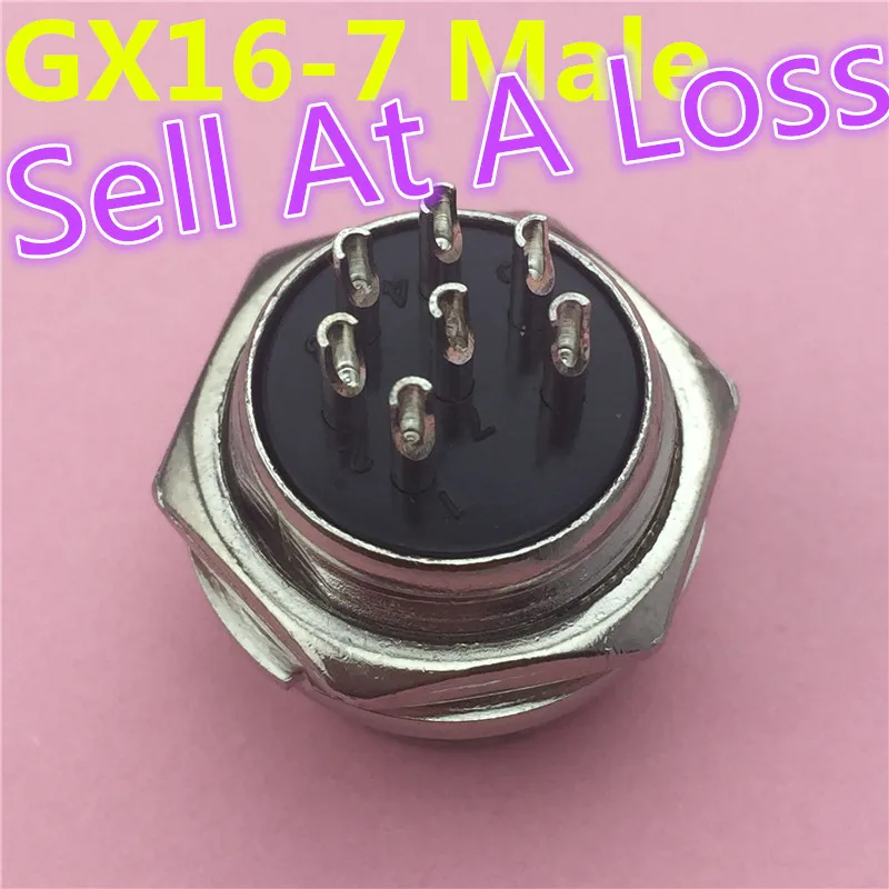 

1pcs/lot L107 GX16 7 Pin Male Circular Socket Diameter 16mm Wire Panel Aviation Connector Sell At A Loss USA Belarus Ukraine