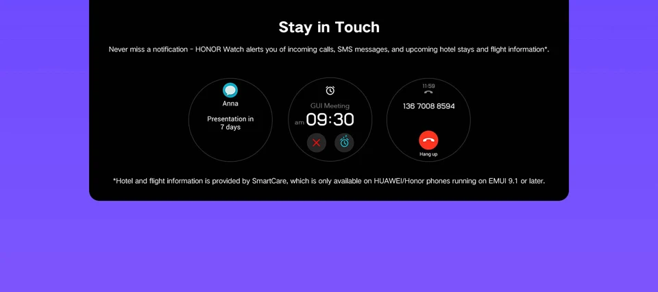 Оригинальные часы huawei Honor, волшебные спортивные часы для сна, езды на велосипеде, плавания, горы, gps, долгий срок службы батареи, 1,2 дюйма, часы Honor dream