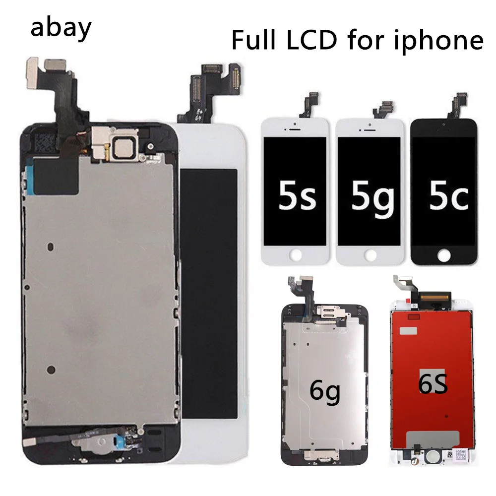 Полный комплект pantalla для iPhone 5 5c телефон ЖК дисплей сенсорный экран в сборе 6 6s +