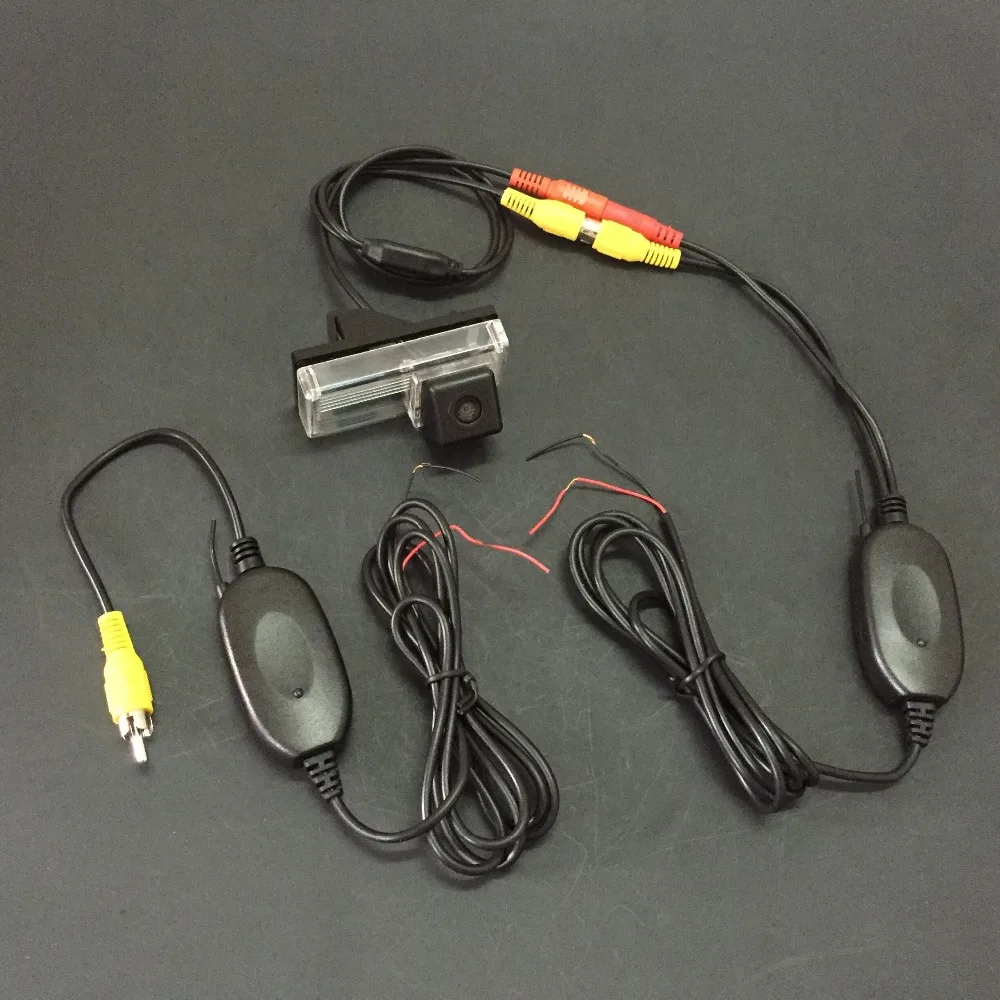 Беспроводной CCD обратный резервный стояночный RCA камера с коннектором для Toyota Land