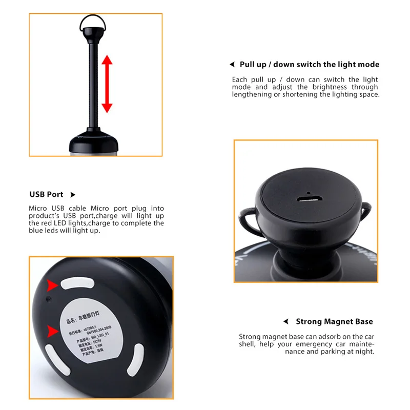 Многоцелевой фонарь светодиодный аварийное освещение кемпинга лампа ночного