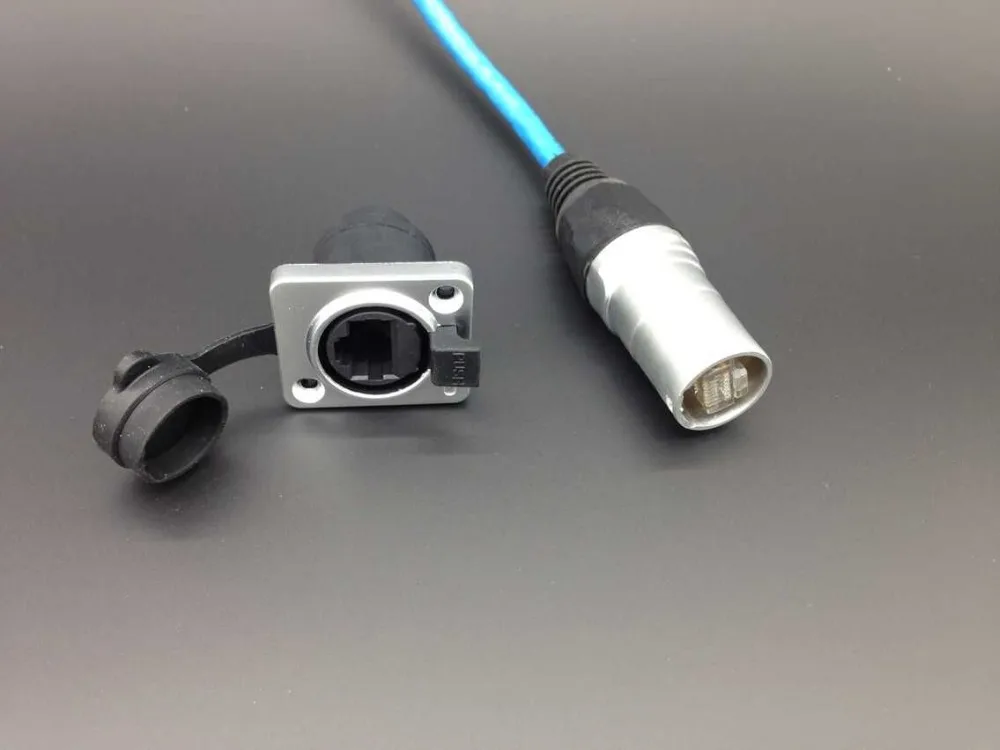 Водонепроницаемые разъемы и розетки RJ45 разъем Ethernet IP65 монтажный гнездовые