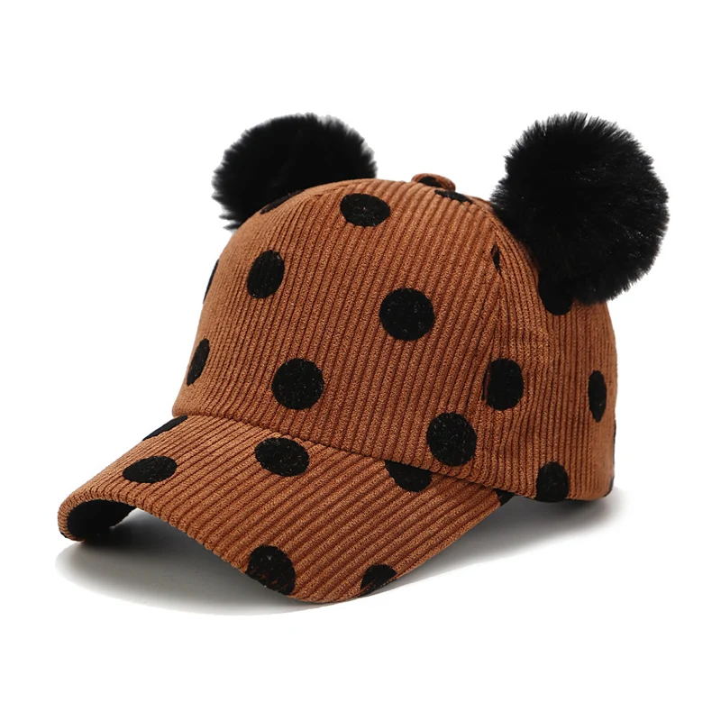 Детская бейсбольная шляпа в горошек для маленьких мальчиков козырек девочки