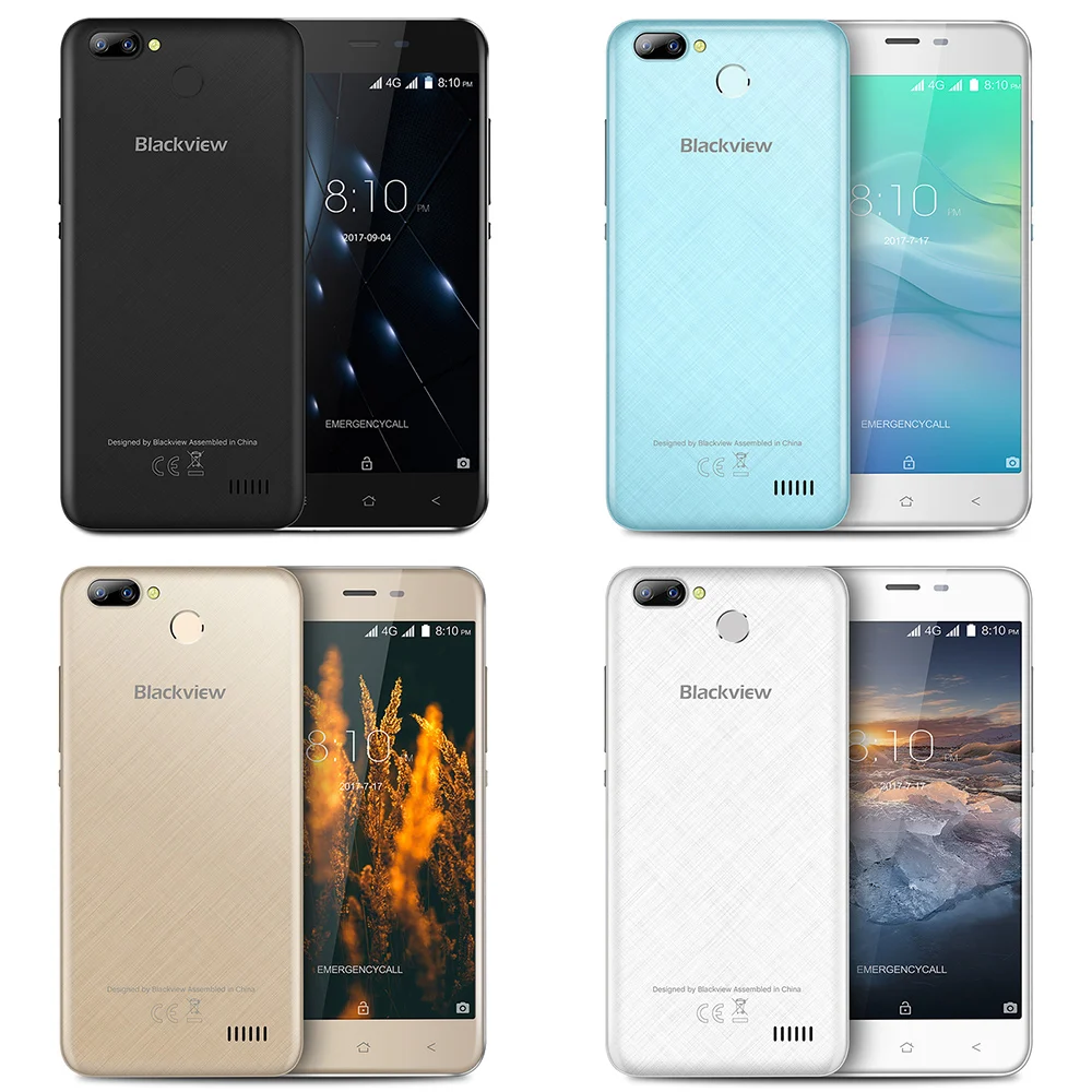 Смартфон Blackview A7 Pro 4g LTE Android 7 0 MT6737 четырехъядерный 5 дюймов 2 Гб ОЗУ 16 ПЗУ двойная