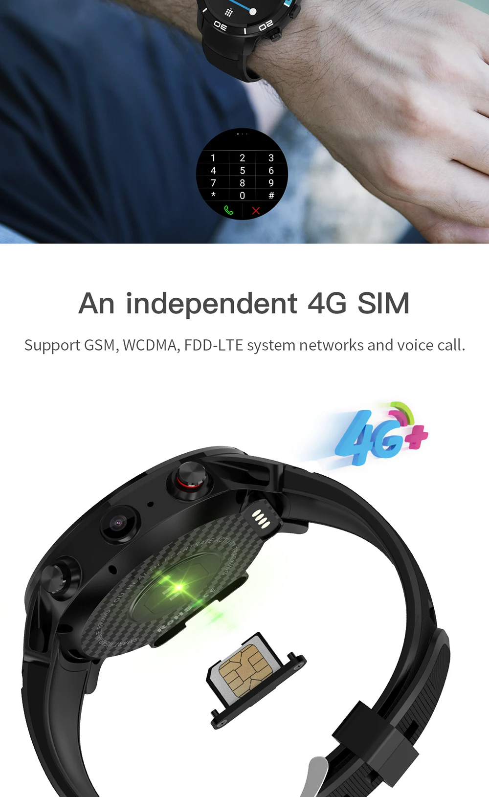4G MT6739 чип смарт часы-телефон hhh8 ОС Android 7,1 1 Гб+ 16 Гб 5 Мп камера Wifi gps водонепроницаемые Смарт-часы 800 мАч батарея SIM TF карта