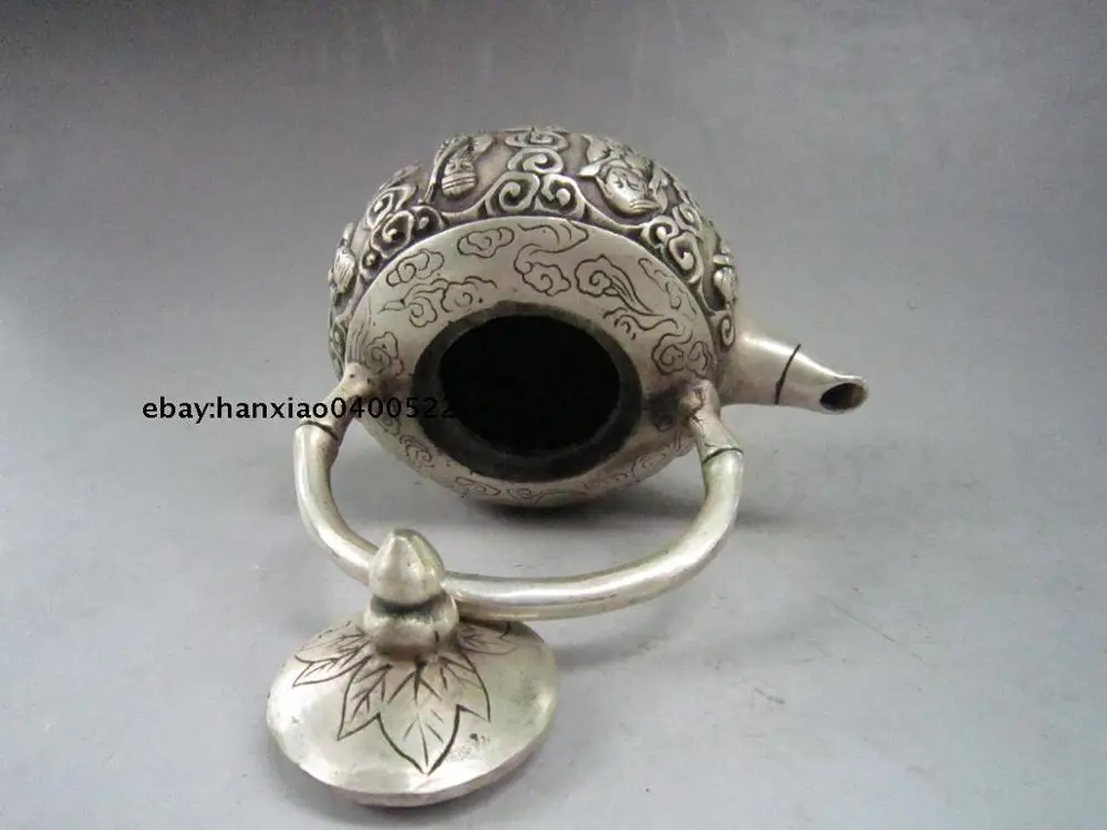 Chinese Miao Silver Handwork Immortal Teapots XuandeMark | Дом и сад