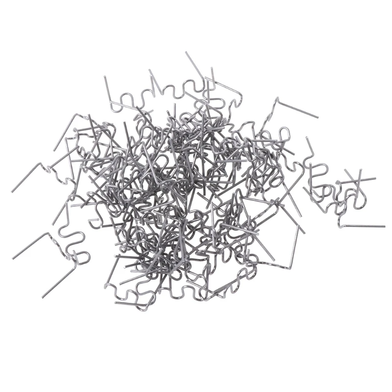 

100x0.8mm Thermal Thermo Staples Repair Kit For Hot Stapler Bumper Auto for Fender Welder Jy22 19 dropship