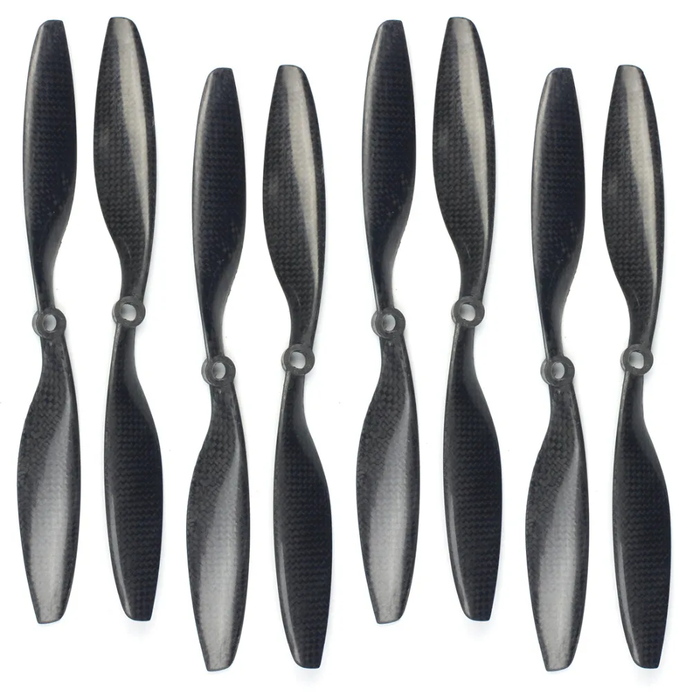 

F05313 4 Pairs 10x4.5 3K Carbon Fiber Propeller CW CCW 1045 Props For DJI Quadcopter Hexacopter UFO