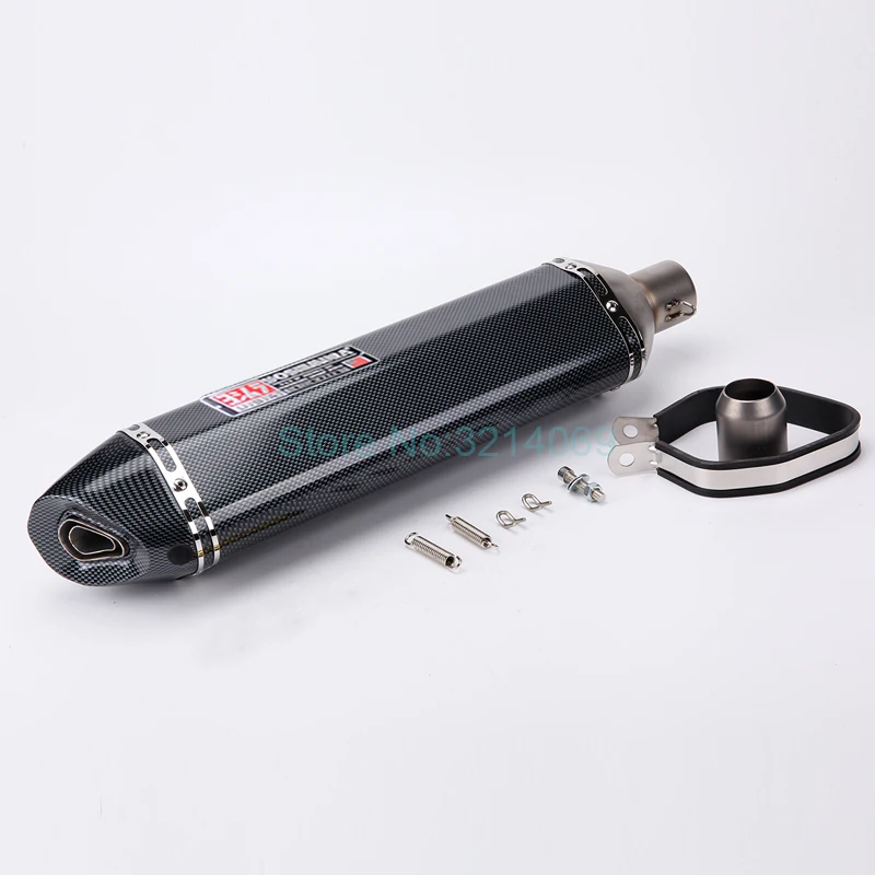 Универсальный глушитель для мотоцикла Yoshimura 570 мм 470 мм 370 мм из нержавеющей стали Универсальный 51 мм CBR300 ZX6R Z800 модифицированный Escape