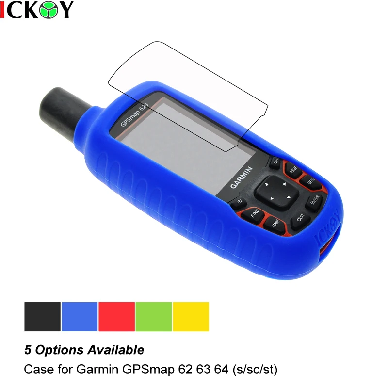Защитная пленка для экрана + силиконовый чехол туризма ручной GPS Garmin MAP 62 63 64 62s 62sc