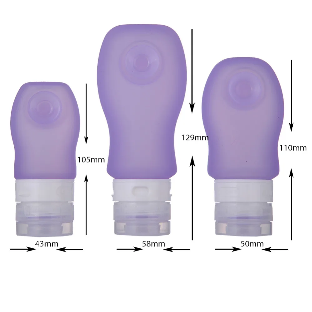 Герметичный силиконовый портативный медицинский Сжимаемый многоразовый флакон