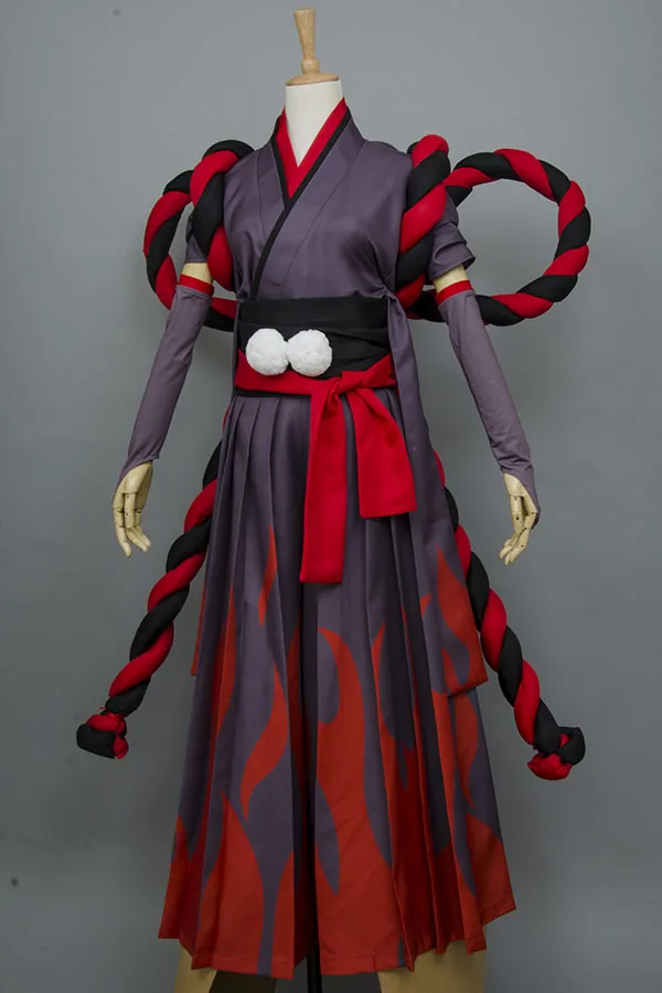Onmyoji cosplay Reaper Black Meikai No Yakujin сатиновое японское кимоно шикигами черный красный Униформа костюм для Хэллоуина полный комплект