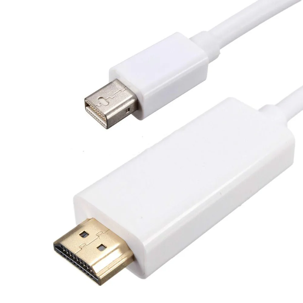 1 8 м 6 футов мини порт дисплея DP к HDMI совместимый Штекерный адаптер кабель для MacBook