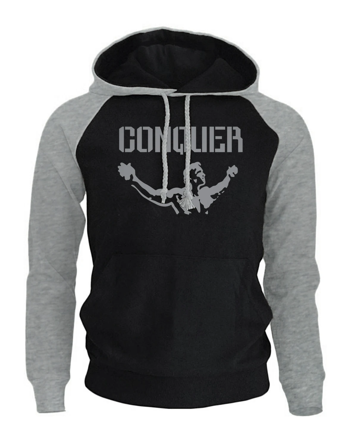 Брендовая одежда толстовки новинка 2019 модный принт Арнольд цитата Conquer Pose