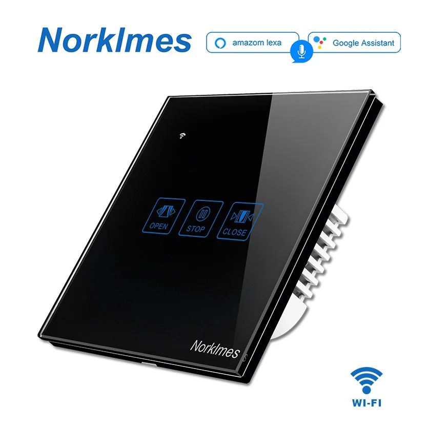Black-curtain Norklmes, Wi-Fi, переключатель управления занавесками, контроллер двигателя, умный дом, продукт, синхронизация, открывание и закрытие, все пути, занавес, стена - Цвет: Black-curtain