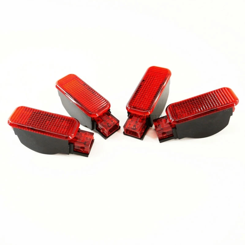 

NEW 8KD 947 411 4Pcs Red Door Panel Warning Light Door Warning Lamp For Audi A3 A4 A5 A6 A7 A8 Q3 Q5 TT RS 4B0 947 411