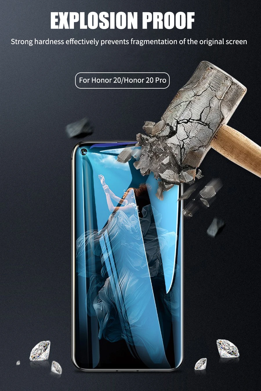 6D полное клеевое покрытие из закаленного стекла для huawei Honor 9X Pro 8X View 20 P30 Lite mate 20 P Smart Plus Nova 3 Защита экрана