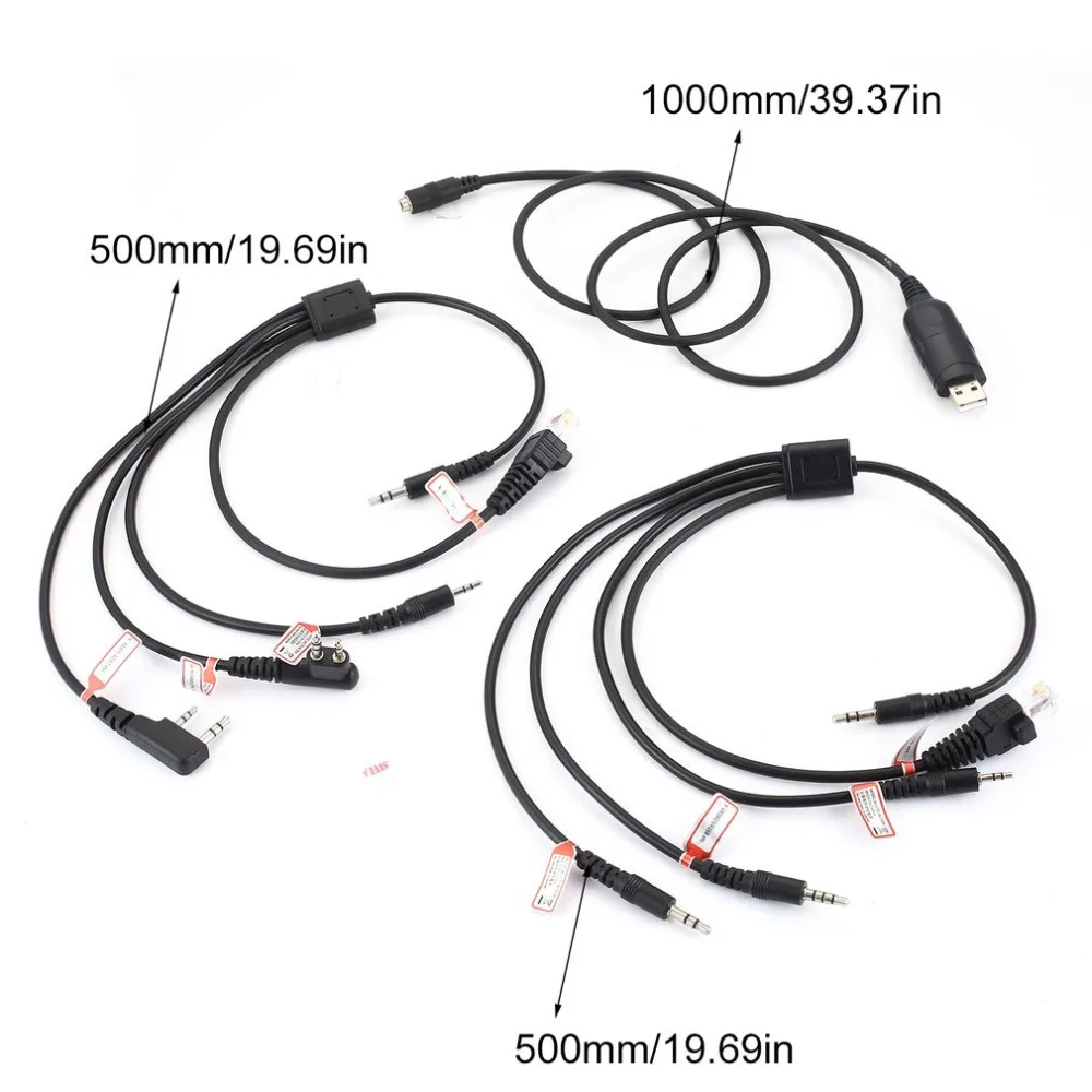Multifunction 8-in-1 Write Frequency Line USB Programming Cable For Walkie Talkie Baofeng UV-5R Car Radio CD Software | Мобильные