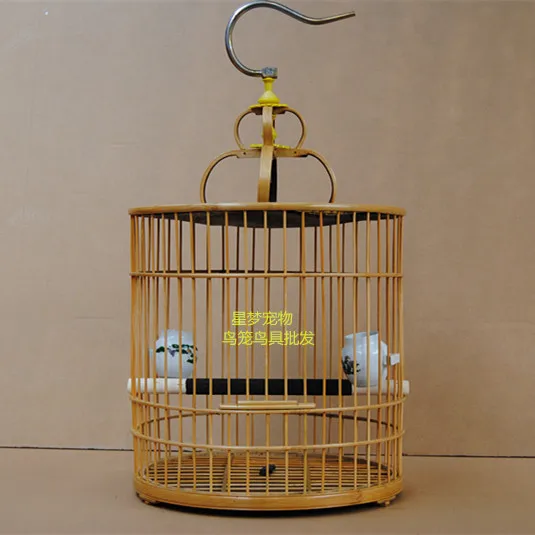 Птичья клетка Бамбуковая птичья круглая клетка!|cage cat|cage parrotcage bird |