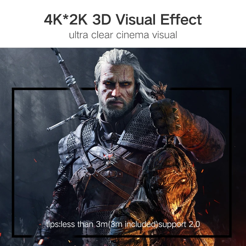 Кабель Ugreen HDMI 2K/4K разветвитель для Xiaomi Mi Box V2.0 аудиокабель переключатель сплиттер