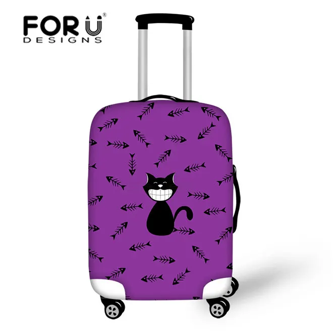 CC3416L FORUDESIGNS/чехол с черной кошкой, эластичный чехол для багажа, защитный чехол, Эластичный Защитный чехол для тележки, чехол для 18-30 дюймов - Цвет: CC3416L