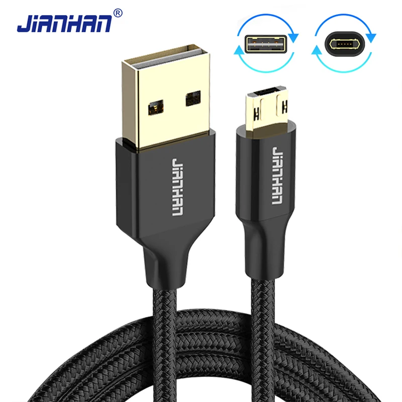 Реверсивный кабель микро USB JianHan быстрое зарядное устройство 5V2A шнур для передачи