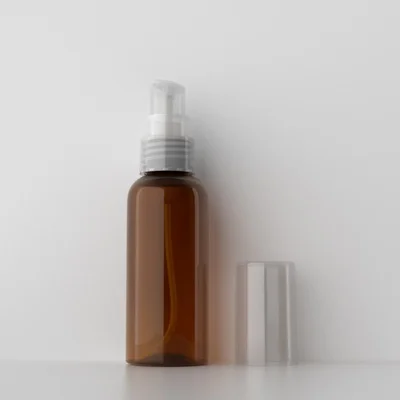 Brown Bottle Clear 50 мл X 50 Пустой насос для крема пластиковая бутылка, 50 г эфирный лосьон для лечения насос упаковочный контейнер для косметической продукции путешествия крем банка - Цвет: Brown Bottle Clear
