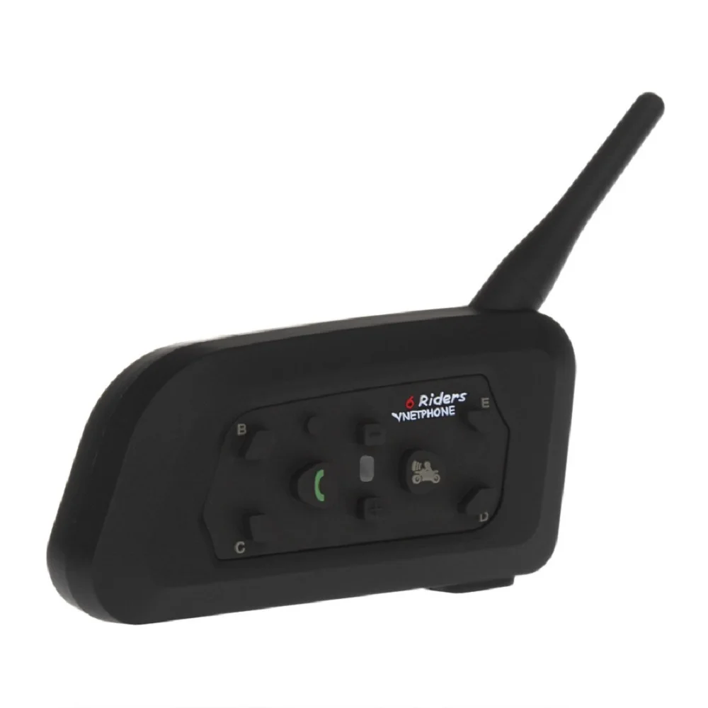 Мотоциклетная Bluetooth гарнитура V6C для шлема полностью дуплексный музыкальный
