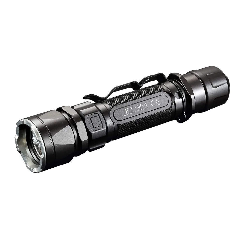 JETBEAM IIM фонарик черный Cree XP L HI max 1100 люмен расстояние луча 230 м тактическое кольцо