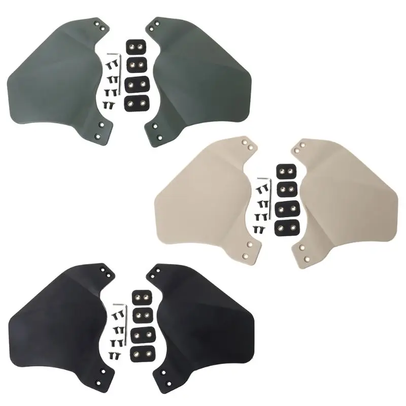 

1 Pair Helmet Guard Tactical Tackle Outdoor Hunting Protective Safety Side Military Ears Head Protection Protector Accessories