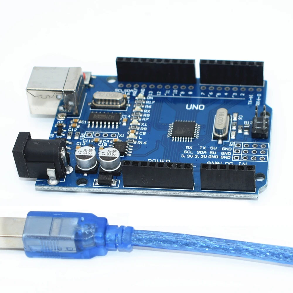 UNO R3 макетная плата CH340 для Arduino DIY KIT с контактный проводник|Демонстрационные