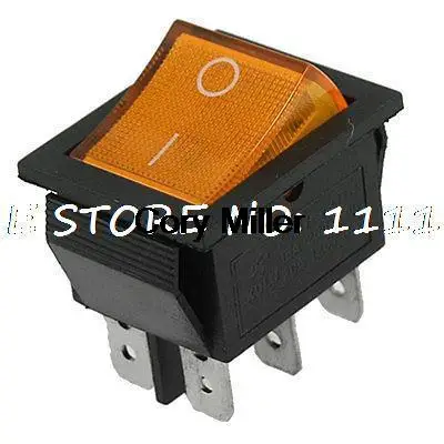AC 15A/250V 20A/125V 6-контактный DPDT On-On 2-позиционный лодочный кулисный выключатель