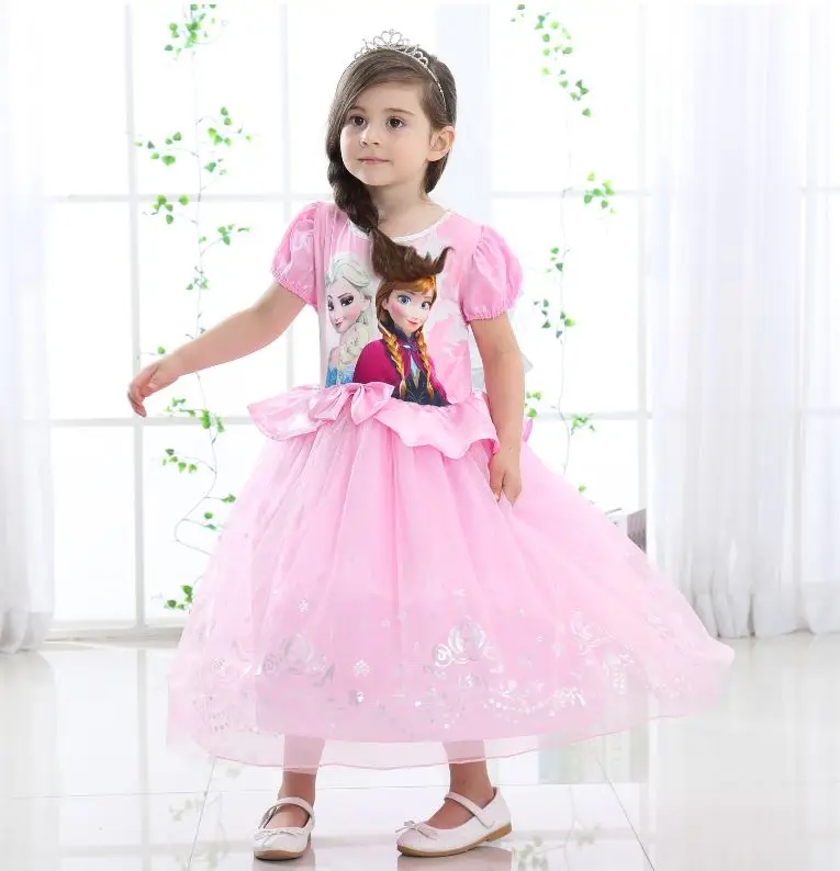 Girls Pretty Dress The Frozen Elsa Princess Dresses Christmas Evening Girl Party Custome dress 4-9Y | Детская одежда и обувь