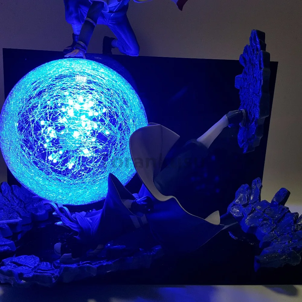 Фигурки Наруто Минато VS Obito Rasengan светодиодный светильник игрушка сцена Аниме