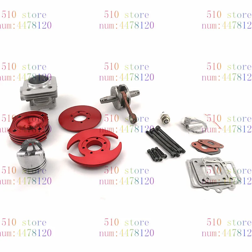 newest 44mm Cylinder Big Bore 3 grooves red Kit Crankshaft Gasket Set For 47cc 49cc Mini Dirt ATV Pocket Bikes | Автомобили и