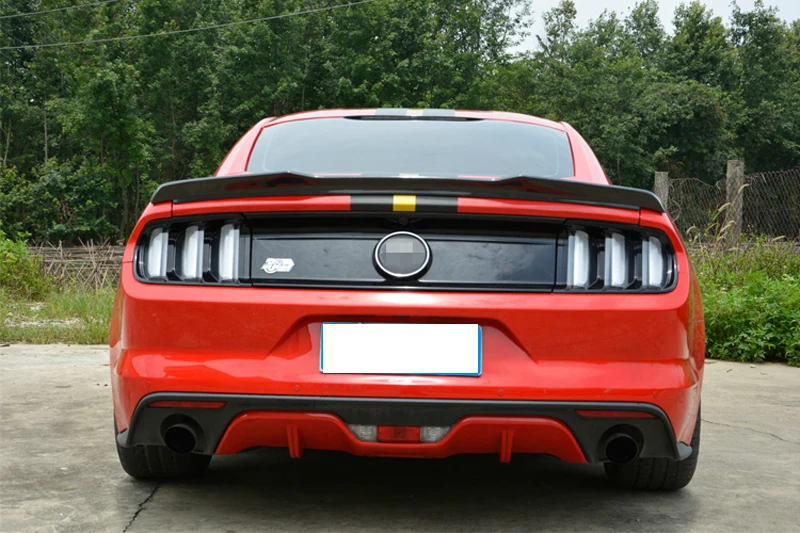 Для Ford Mustang 2015 2016 2017 украшение автомобиля ABS пластик краска цвет задний багажник