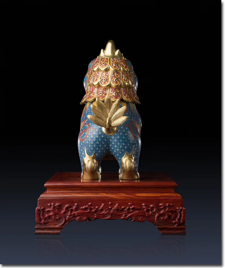 Медная вышивка в виде стрекозы из настоящего золота античном стиле Jingtai