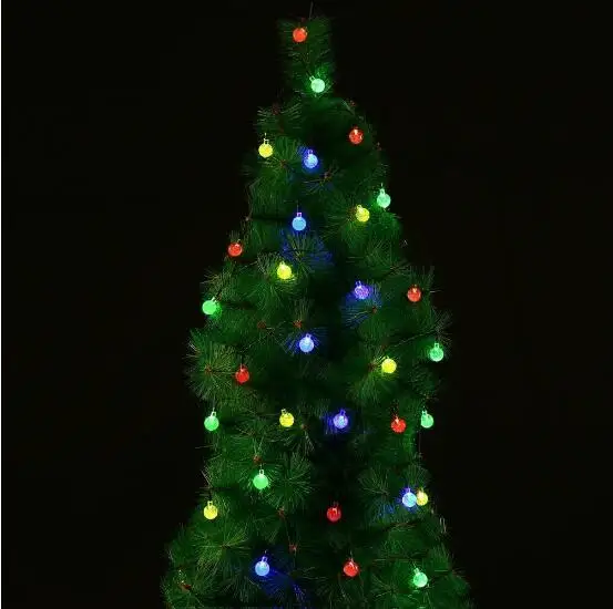 20ft светодиодные полосы 30LED crystall Ball свет Строка солнечной энергии лампы глобус Фея для партии сада и Chirstmas