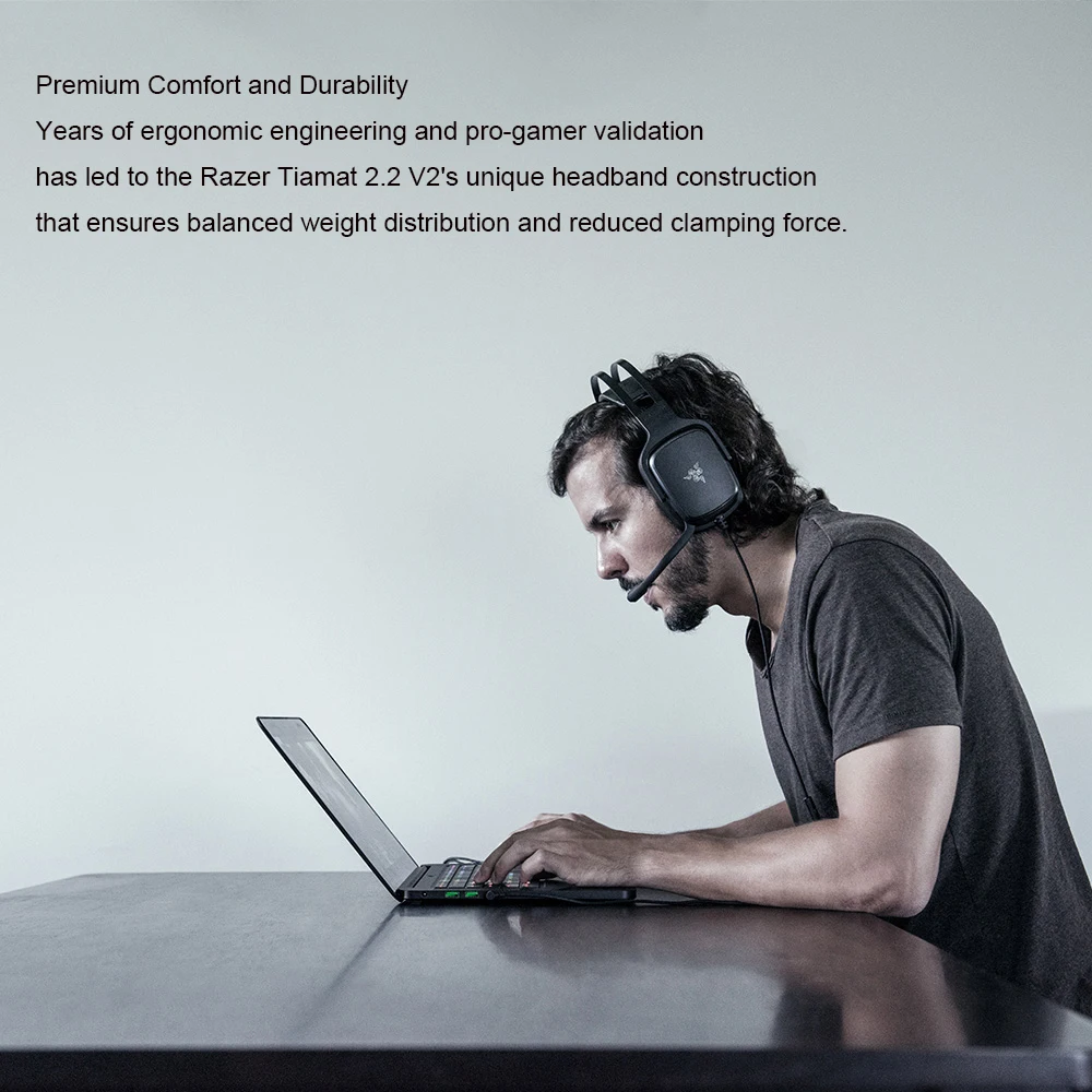 Razer Tiamat 2,2 V2 аналоговая игровая гарнитура 7,1 виртуальное объемное звучание с микрофоном 4x50 мм драйверы игровые наушники