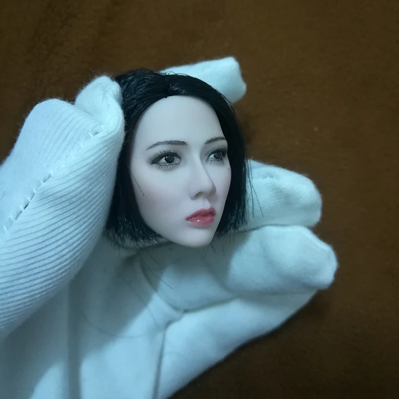 Коллекция 1/6 года серия Xiu женские азиатские короткие черные волосы голова