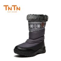 tntn 2020 winter outdoor boots feathers waterproof hiking boots snow womens shoes womens fleece shoes warm