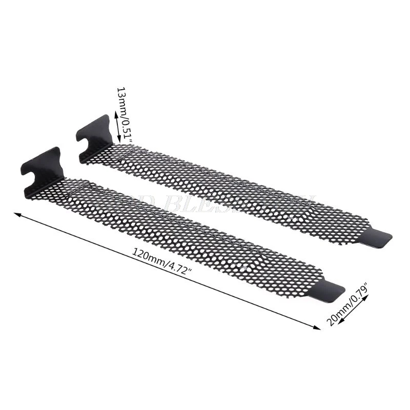 

5PCS Ventilation Deflector PCI Slot Cover Frame Chassis Bits Block Cooling Fan Dust Filter Ventilation PC Computer Case Electric