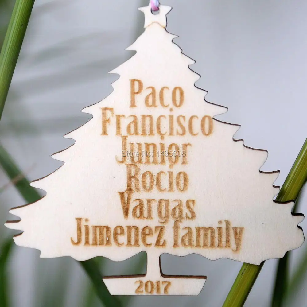 Семья Рождественская елка орнамент персонализированные рождественские