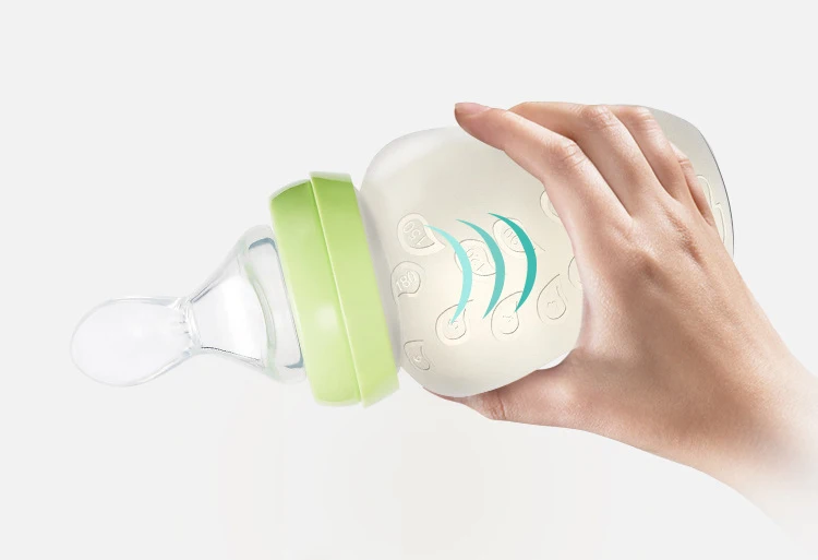 180 ml Силиконовые Детские Крупы поилка ложка для маленьких кормление из бутылочки с ложкой свежий для зерновых продуктов рожок для кормления