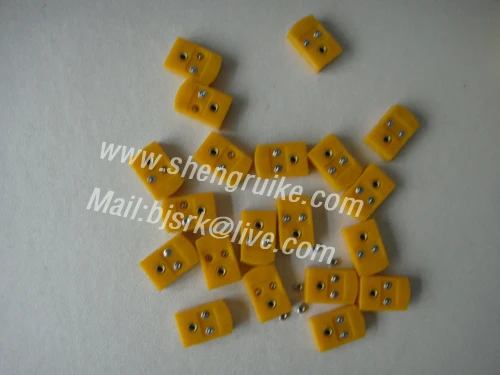 Мини разъем термопары K плоский штекер и гнездо|thermocouple mini connector|female femalemale male |